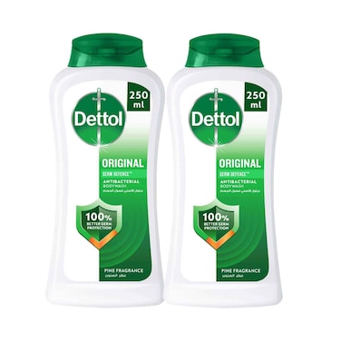 Dettol Original Shower Gel &amp; Body Wash Pine Scent 250mlx2 pieces