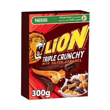 Lion Triple Crunchy Cereal With Salted Caramel Flavour 300g