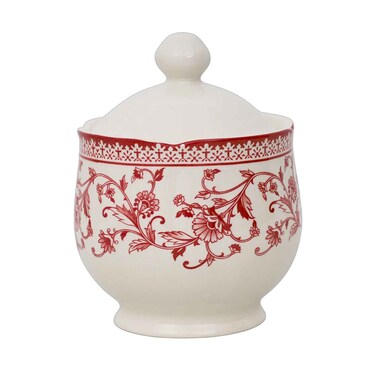 وعاء سكر مع غطاء كلايتان أستر وردي 280 مل