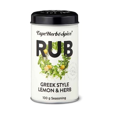 Cape Herb &amp; Spice Rub Greek Style With Lemon &amp; Herbs Seasoning 100g