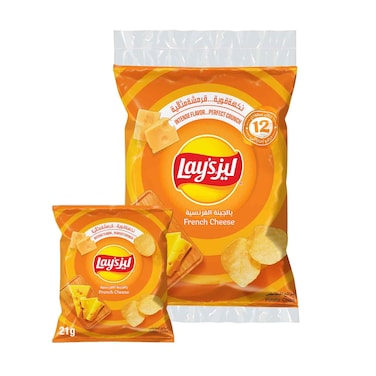 Lay's Potato Chips French Cheese 21gx12 Pieces