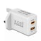 X.Cell 65W GaN ll Home Charger with 1C &amp; 1A Ports White