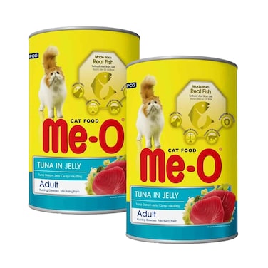 Me-O Cat Food Tuna In Jelly Wet Food For Adult 400gx2 Pieces