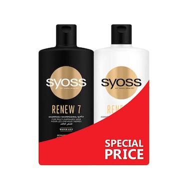 Syoss Renew 7 Shampoo Water Lilly 500ml + Conditioner 500ml