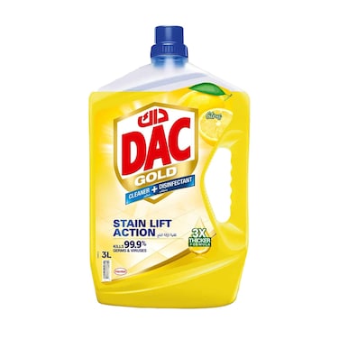 DAC Gold Liquid Cleaner + Disinfectant Citrus Stain Lift Action 3L