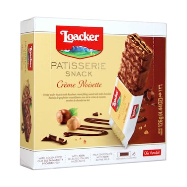 Loacker Patiserie Snack Cream Noisette 126g