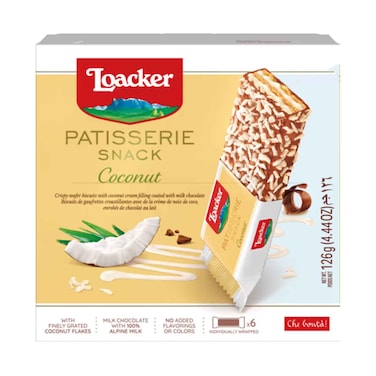 Loacker Patiserie Snack Coconut Wfer 126g