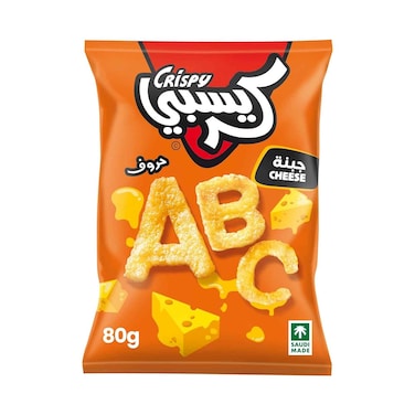 Crispy Cheese Flavored Letter Chips 80g