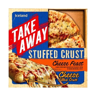 Iceland Frozen Pizza Stuffed Crust Cheese Feast  453g