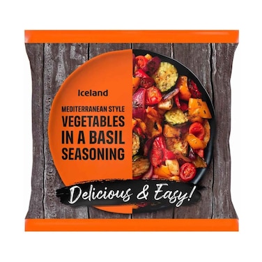 Iceland Frozen Mediterranean Style Vegetables In a Basil Seasoning 500g