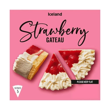 Iceland Frozen Cake Strawberry Gateau 375g