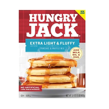 Hungry Jack Extra Light &amp; Fluffy Pancake &amp; Waffle Mix 907g
