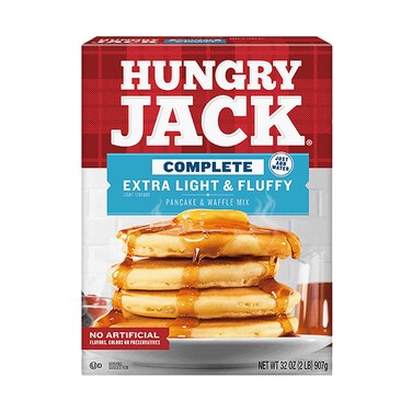 Hungry Jack Complete Extra Light &amp; Fluffy Pancake &amp; Waffle Mix 907g