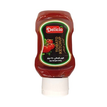 Delicio Tomato Ketchup Topdown 340g