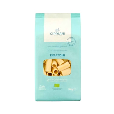 Cipriani Organic Pasta Rigatoni, Durum Wheat Semolina 500g