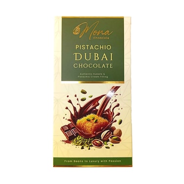 Mona Pistachio Kunafa Dubai Chocolate Bar 190g