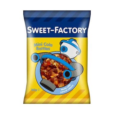 Sweet Factory Mini Cola Botteles 160g