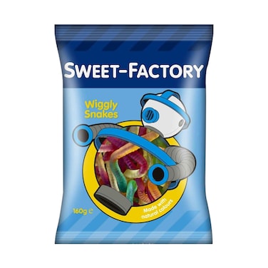 Sweet Factory Wiggly Snakes 160g