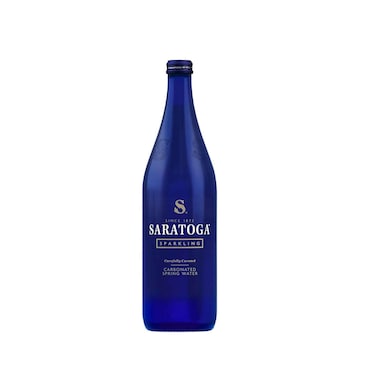 Saratoga Sparkling Carbonated Spring Water Glass Bottle 355ml