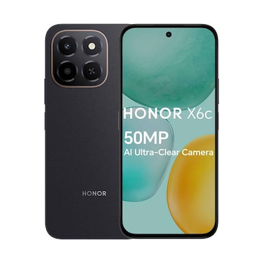 Honor Smartphone X6C 4G 6GB RAM 256GB Storage Midnight Black