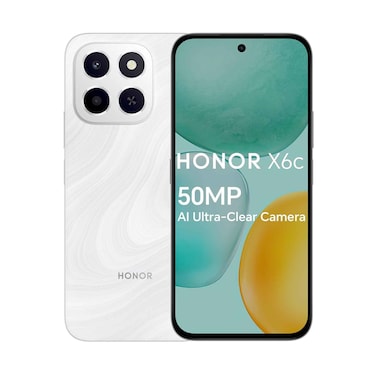 Honor Smartphone X6C 4G 6GB RAM 256GB Storage Moonlight White