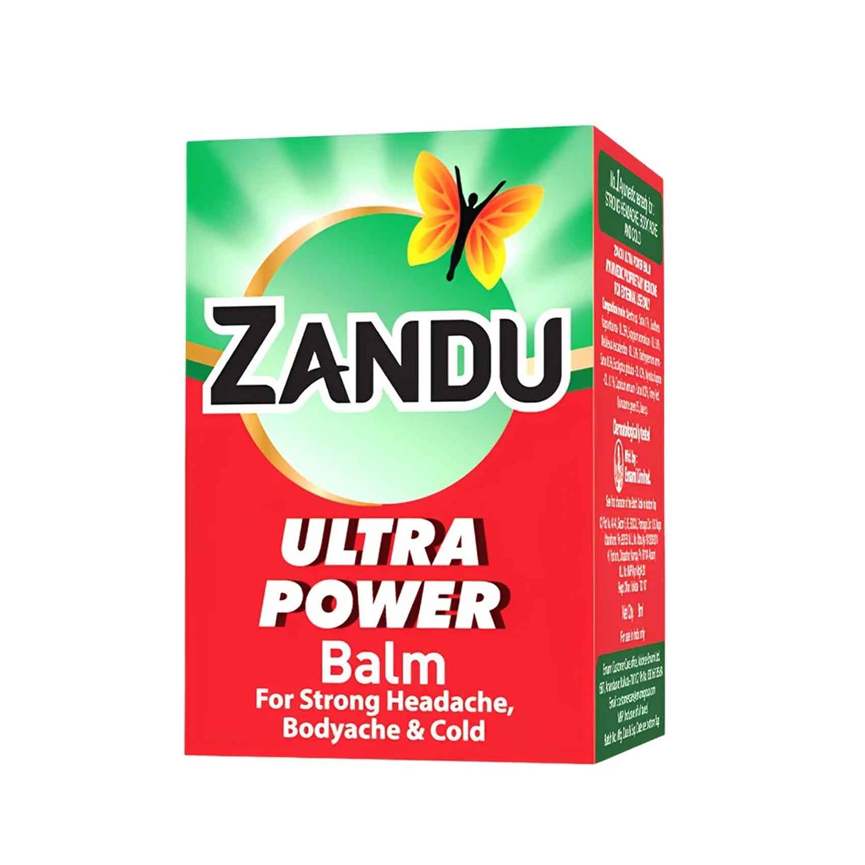 Zandu Ultra Power Balm For Strong Headache, Backache & Cold 25ml