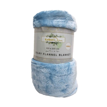 Solid Silky Blanket Single Assorted