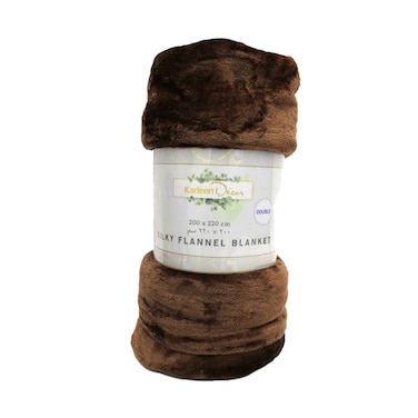 Solid Silky Blanket Double Assorted