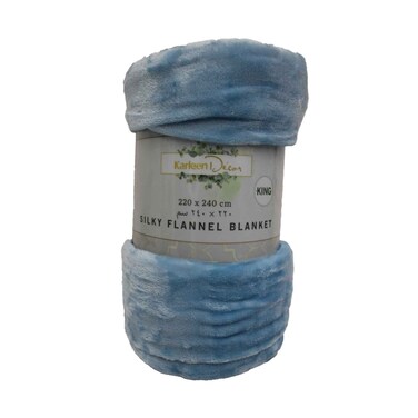 Solid Silky Blanket King Assorted