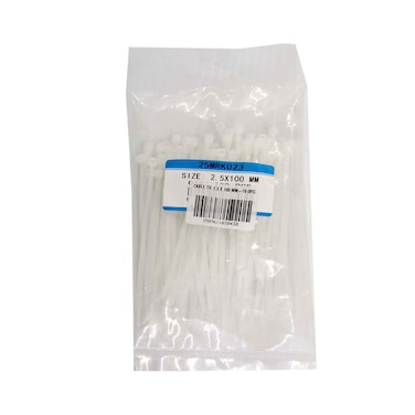 أربطة كابل مقاس 2.5x100 مم عدد 10 قطع