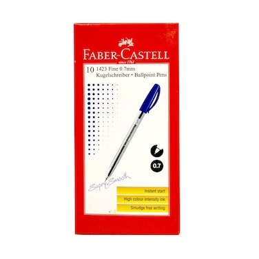 أقلام حبر فابر كاستل بمقاس 0.7 ملم عدد 10 قطع متنوعة