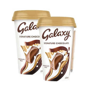Galaxy Chocolate Milk Drink, Signature Chocolate 220mlx2 Pieces
