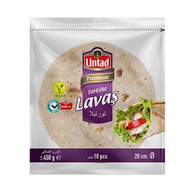 Untad Premium Tortillas Lavas 450g