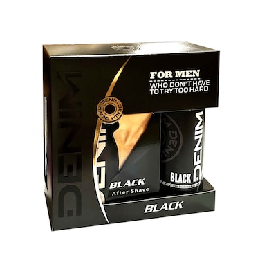 Denim Black After Shave 100ml + Deodorant Body Spray 150ml