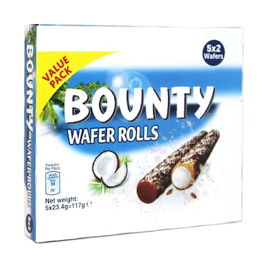 باونتي، ويفر رول جوز الهند ٢٣.٤ غ × ٥ قطع