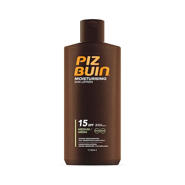 Piz Buin Moisturising Sun Lotion, 15Spf Intense Moisture, Fast Absorption &amp; Non Sticky 200ml