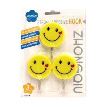 Zhongqiu Strong Adhesive Smile Hook Set 3 Pieces