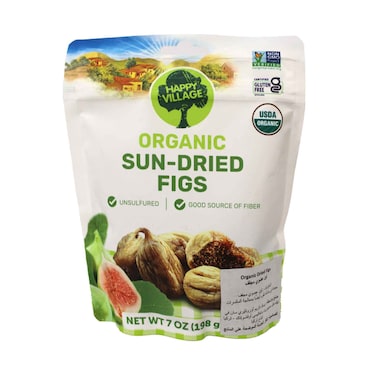 Happy Village Organic Sun Dried Figs 198g
