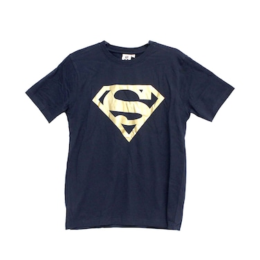 Hollywood Magic Superman Men's Tee Roud Neck Assorted Size, Navy Blue