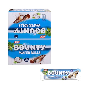 لفائف بسكويت جوز الهند من باونتي، 23.4 × 24 قطعة