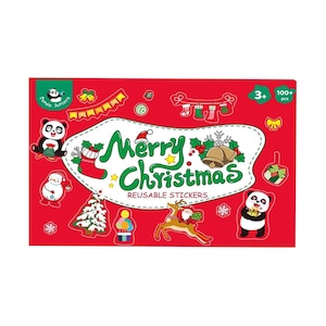 Panda Juniors Merry Seasonal Reusable Stickers, Age 3+