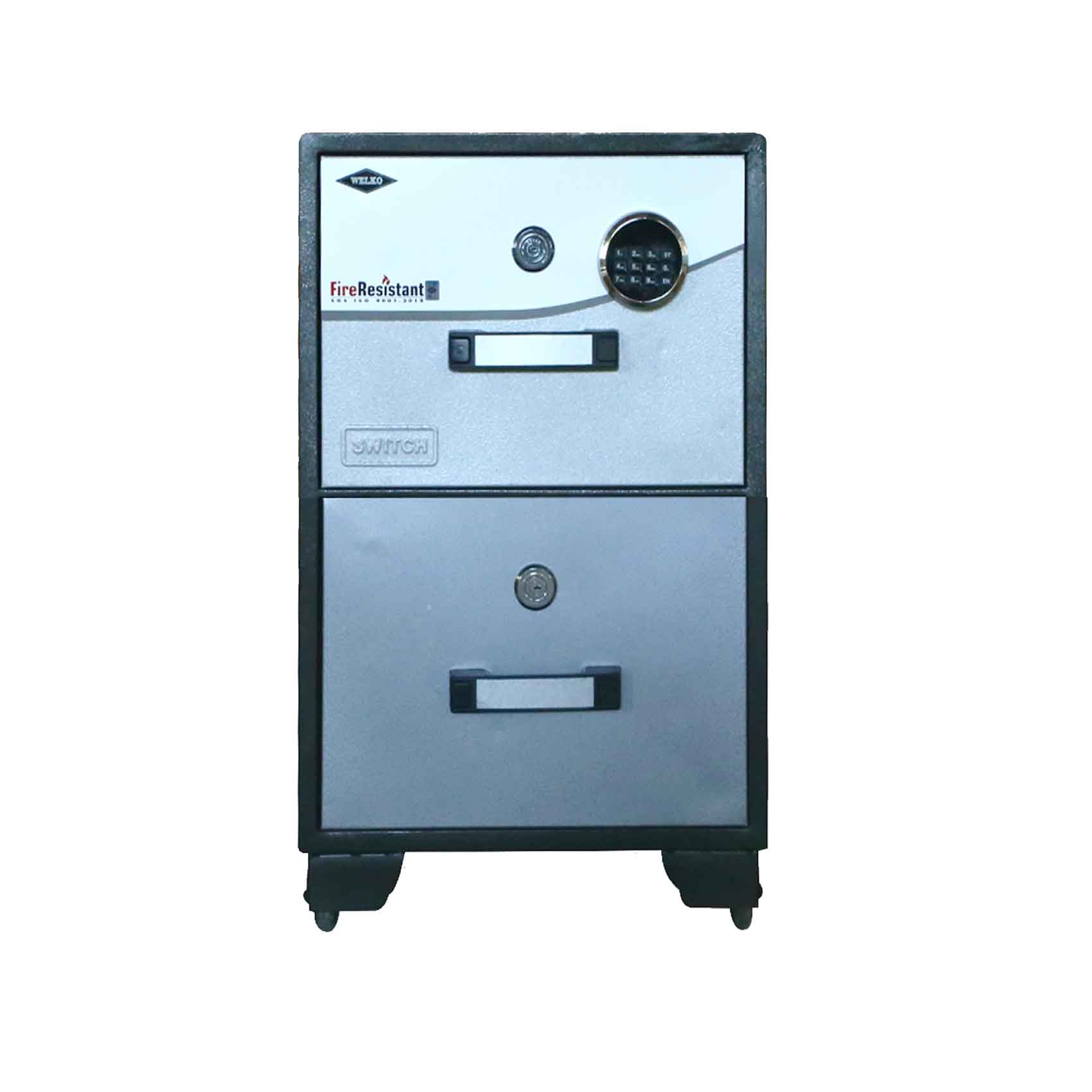 Welko Fire Resistant Filing Cabinet 2 Drawers FRC2 (Plus Extra 50 Qr Supplier's Delivery Charge Outside Doha)