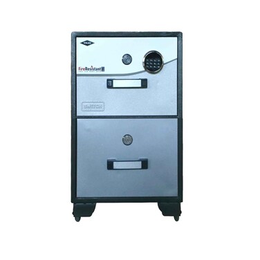 ويلكو خزانة ملفات مقاومة للحريق درجين FRC2 (بالإضافة إلى رسوم توصيل المورد خارج الدوحة 50 ريال قطري إضافية)