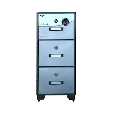 ويلكو خزانة ملفات مقاومة للحريق 3 أدراج FRC3 (بالإضافة إلى رسوم توصيل المورد خارج الدوحة 50 ريال قطري إضافية)