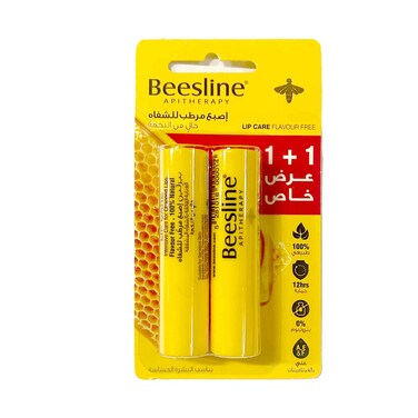 Beesline Lip Care Natural Flavor Free 4gx2 Pieces
