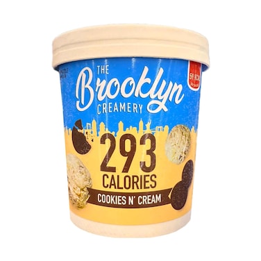 كوب آيس كريم بروكلين كريمري كوكيز آند كريم 293 سعرة حرارية 450مل