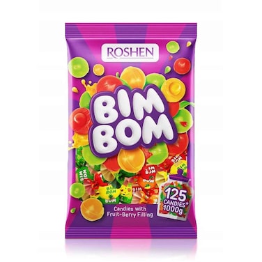 Roshen Bim Bom Candies With Fruit Berry Filling 1kg