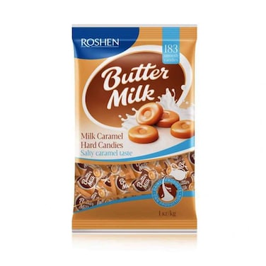 Roshen Butter Milk Hard Candies With Salty Caramel Taste 1kg