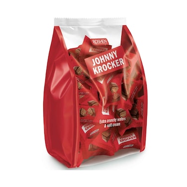 Roshen Johnny Krocker Extra Crunchy &amp; Soft Cream With Chocolate Flavour Filing Wafers 1kg