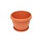 The Garden Center Terracotta Round Plastic Planter 16cm